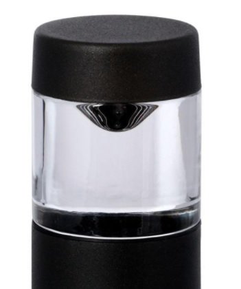 Low-Voltage 10-Watt Equivalent Black Outdoor Integrated LED Round Landscape Path Bollard Light - Image 3